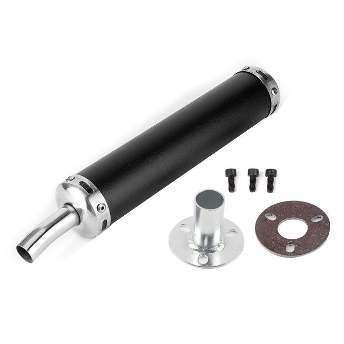 20 Mm / 0,8 Zoll Edelstahl-auspuffschalldämpfer-modifikationssatz Für Zweitaktmotorräder.