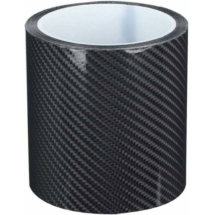 Einstiegsleistenschutz Für Autos, Schwarzes Carbonfasermaterial, Kratzfest, 10 Cm X 3 M