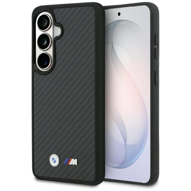 Bmw M Kevlar Logo Magsafe Hülle Für Samsung Galaxy S26 Schwarz