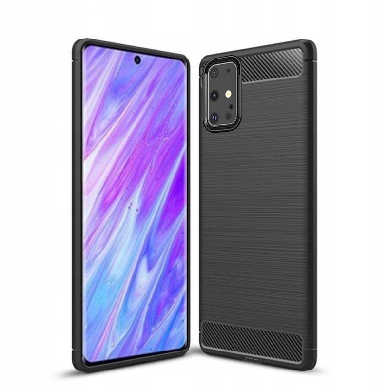 Hülle Und Carbon Rub Carbon Case Für Samsung Galaxy A72 + Glas