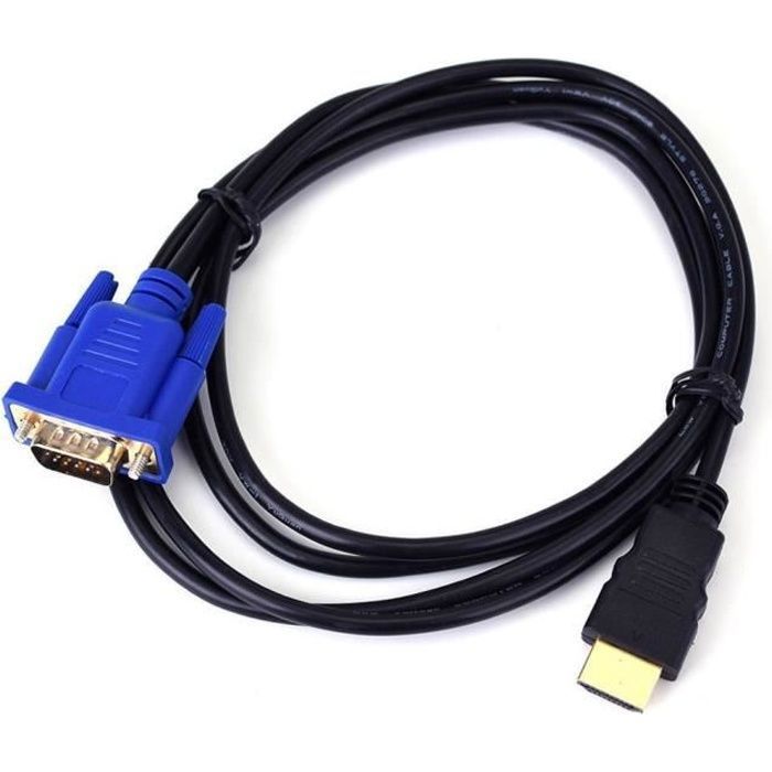 Hdmi-stecker Auf Vga-stecker Videokonverterkabel, Geeignet Für Dvd, Hdtv, 1080p, Computer – 1,8 Meter