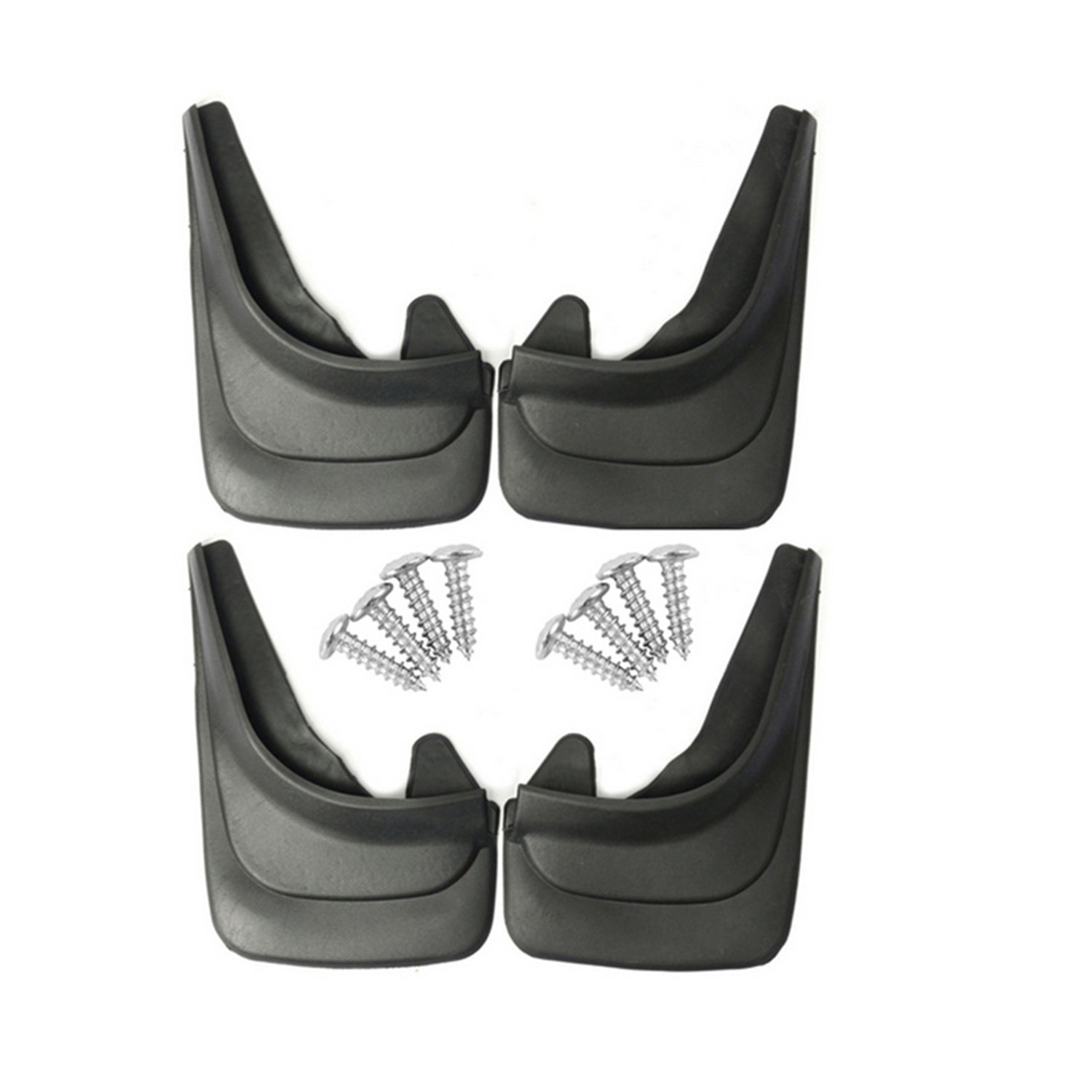 Set Mit 4 Gummischmutzfängern Für Pkw, Flexible Spritzschutzlappen Für Vorne Und Hinten, Mit Befestigungsclips, Zubehör Zum Schutz Des Außenbereichs Für Suvs, Transporter Und Pickups.