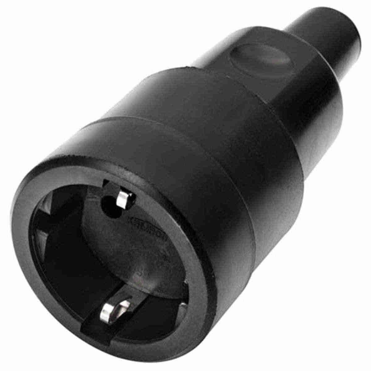 Anschlusszubehör Bachmann Cee7/3 Vollgmmi Ip44 Biege Schutz