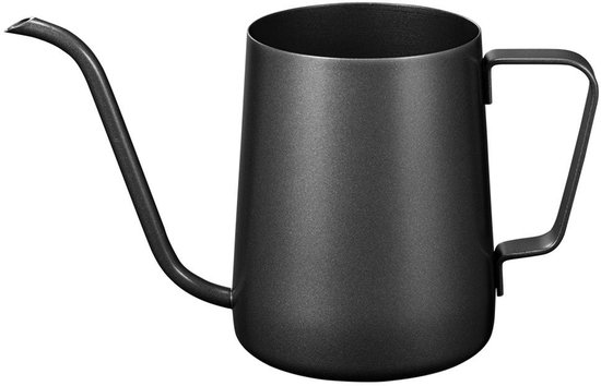 Handfilterkessel Mit Schwanenhals, Kaffeekanne Und Teekanne (350 Ml) Schwarz