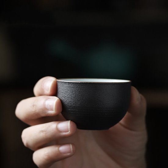 Teetassen Schwarz 175 Ml Eine Tasse