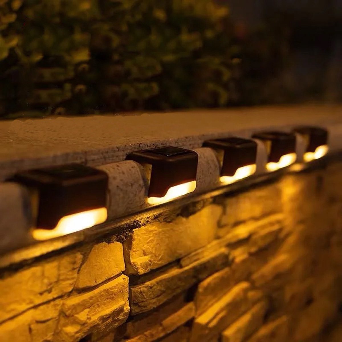 4er-pack Solar-wandleuchten, Schwarz • Solar-außenbeleuchtung • Wasserdicht • Wandbeleuchtung • Wegebeleuchtung • Solar-gartenbeleuchtung • Warmweißes Licht • Solar-außenlampe • Außenbeleuchtung