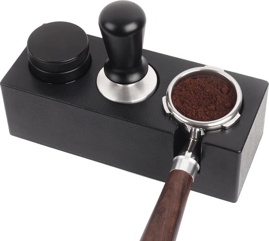 54 58 Mm Tamperstation, Rutschfester Espresso Tamperständer, Schwarz, Robust, Halterung Für Siebträger Und Verteiler Praktisches Zubehör Für Bari