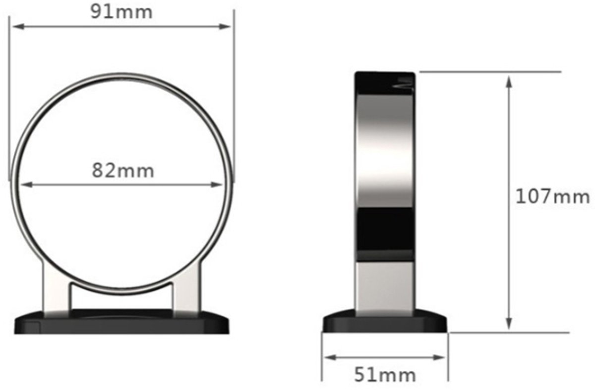 Haartrocknerhalterung – Wandhalterung Für Haartrockner – Universal – Wandmontage – Abs – Schwarz – Wandmontage Ohne Bohren – 107 X 91 X 51 Mm – Badezimmerzubehör