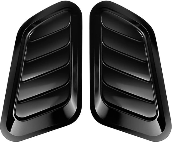 2 Stück Auto Lufteinlässe Lufthutze Für Motorhaube Und Luftstrom Schwarzes Carbon