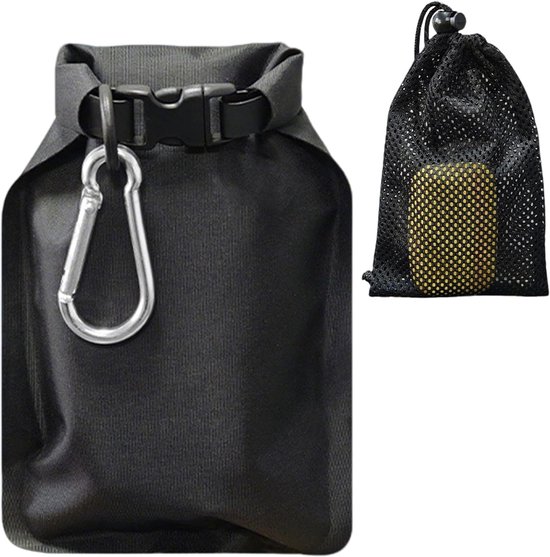 Seifenbeutel-set – Reiseseifenbeutel – Hygienisch Für Unterwegs – Wasserdichtes Schaumstoffnetz – 15 X 10 Cm – Schwarz