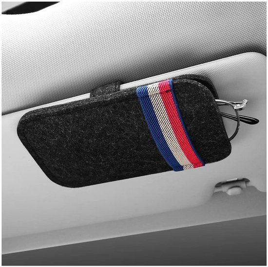 Dailygoods Sonnenbrillenclip Fürs Auto Brillenhalter Fürs Auto Praktischer Organizer Schwarz Universelles Autozubehör Geeignet Für Pkw Und Suv