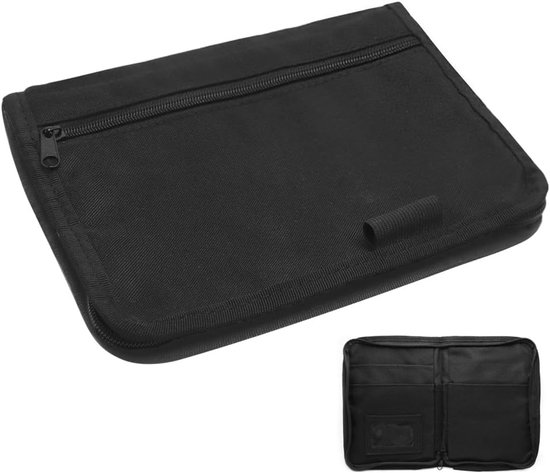 Dokumentenmappe Fürs Auto Papierorganizer 1 Stück Mehrere Fächer Für Zulassungsbescheinigung, Reisepass & Ausweise Schwarz