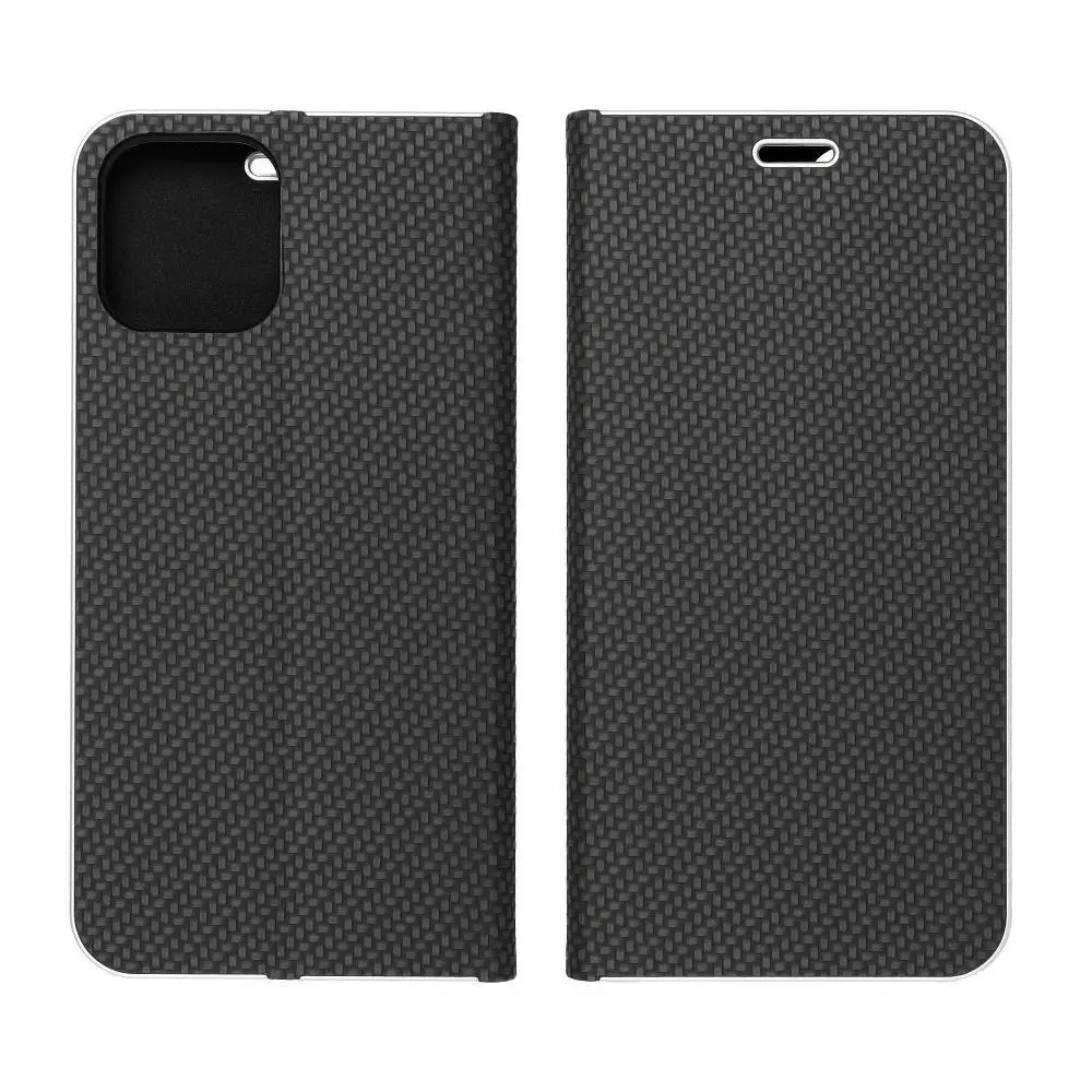 Schutzhülle Für Samsung Galaxy A32 4g Luna Book Carbon Mit Klappe + Glas