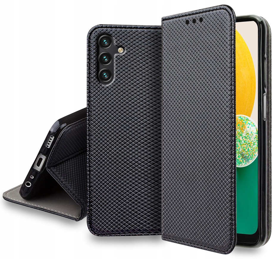 Schutzhülle Mit Klappe Für Samsung Galaxy A14 5g Smart Magnet + Glass