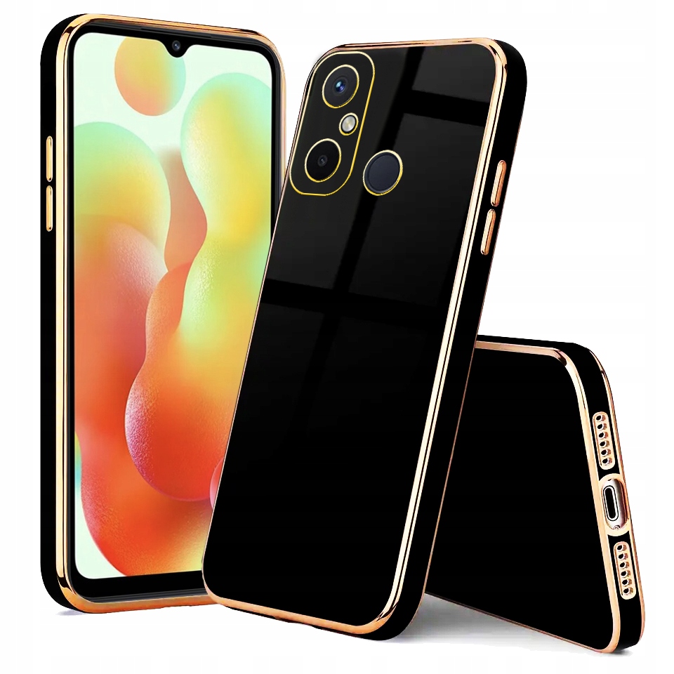 Schutzhülle Für Xiaomi Redmi 12c/redmi 11a Glamour Back Case Schwarz + Glas
