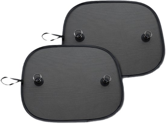 Sonnenschutz Fürs Auto Seitenfenstervorhang Sonnenschutz Uv Schutzgewebe 30 X 50 Cm Schwarz