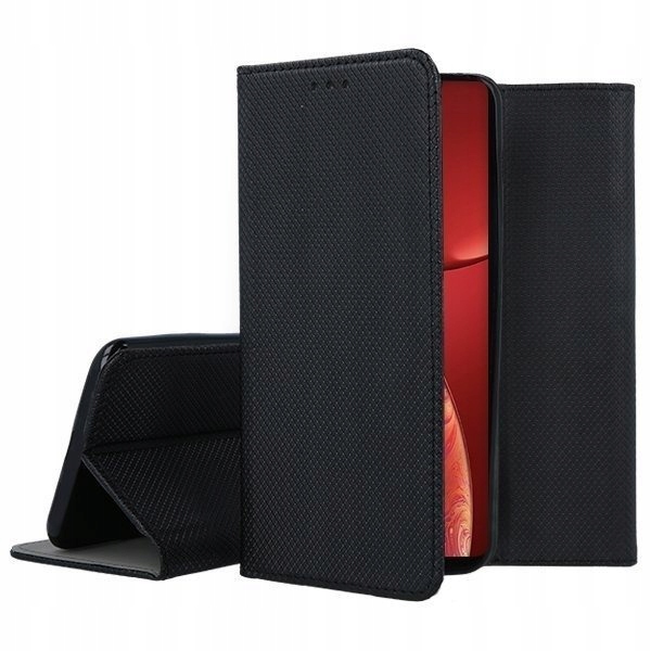Hülle Mit Geschlossener Klappe Für Iphone 13 Smart Magnet Holster Schwarz + Glas