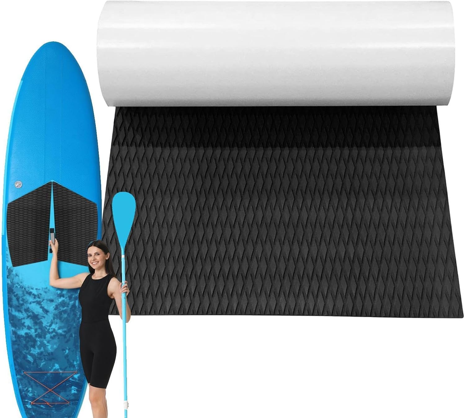 Stoßdämpfende Surfbrett-traktionsmatte Aus Eva-schaum Rutschfeste Bootsdeck- Und Marine-teppichmatte Für Outdoor-aktivitäten Wie Reisen, Urlaub, Meer Und Bootfahren