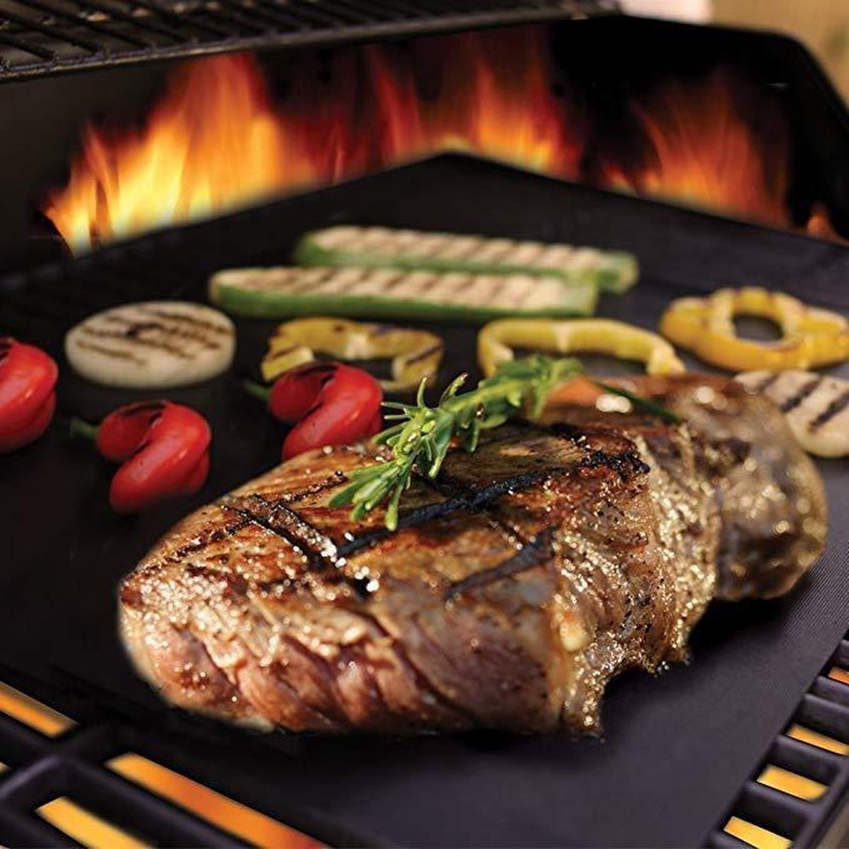 Backmatte, 5-teilig – Ofenmatte – Antihaftmatte – Wiederverwendbar – Waschbar – Backofen – Antihaftqualität – Grill – Grillrost – Grillzubehör