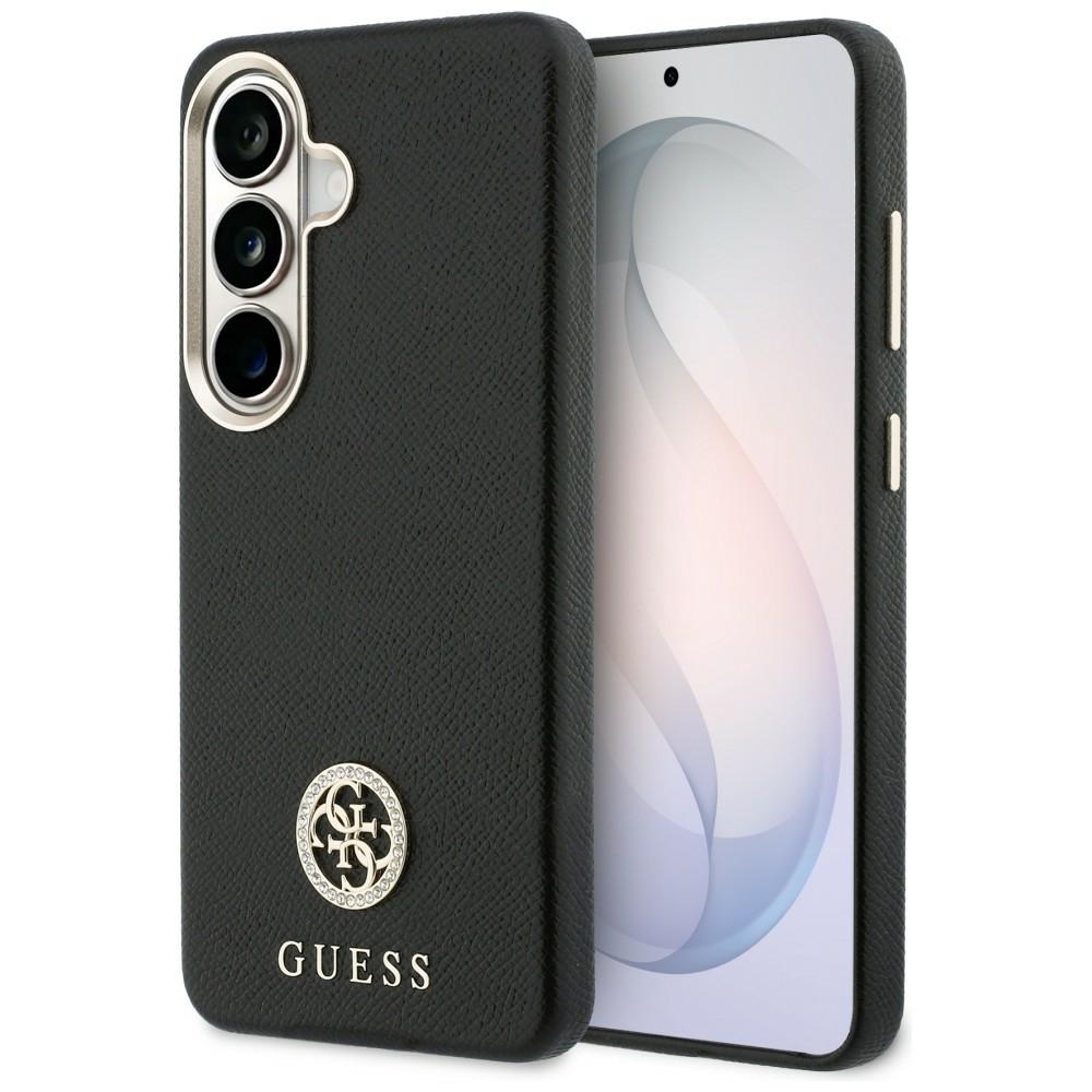 Guess Strass-logo-hülle Mit Rundem Logo Für Samsung Galaxy S26, Schwarz