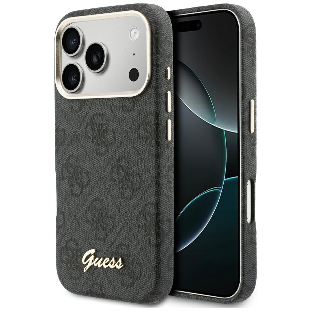 Guess 4g Script Magsafe Hülle Für Iphone 17 Pro, Schwarz