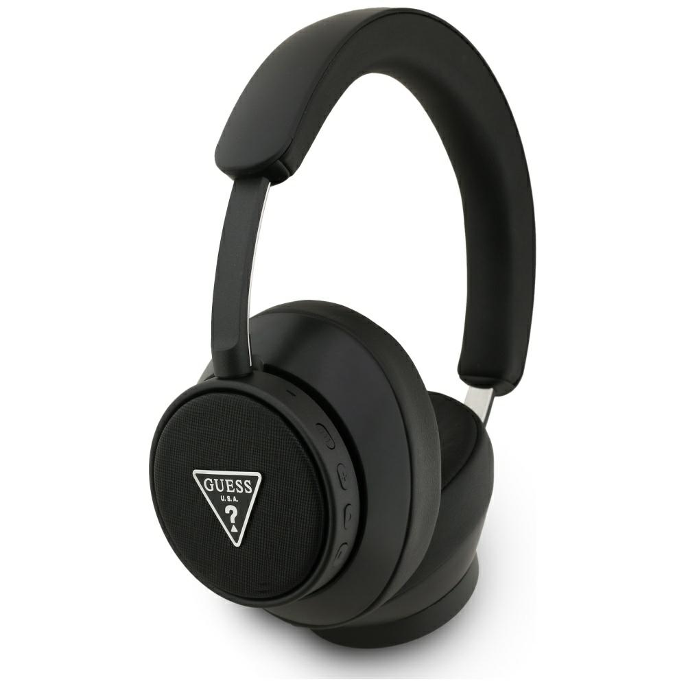 Guess Bluetooth Enc Saffiano Triangle Logo Schwarze On-ear-kopfhörer
