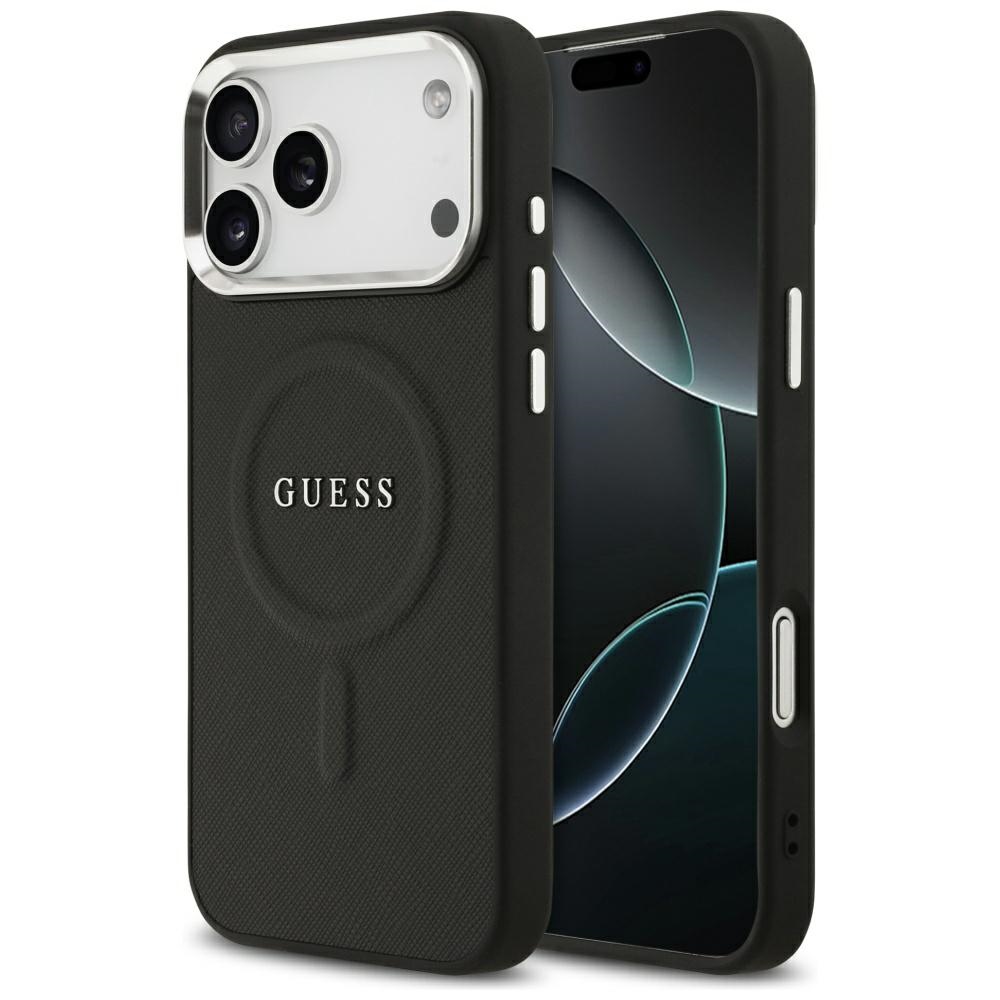 Guess Classic Logo Magsafe Hülle Für Iphone 17 Pro Max Schwarz