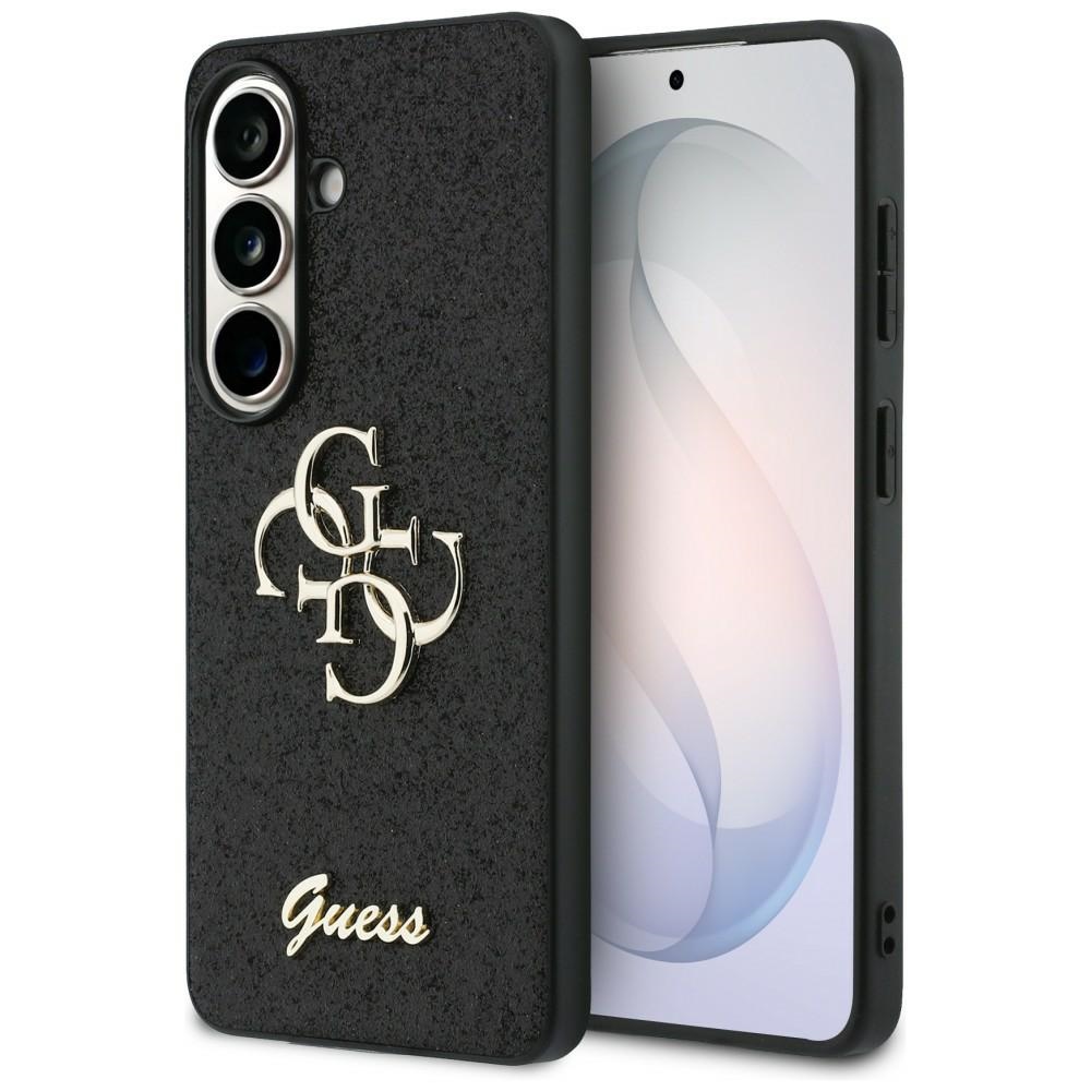 Guess Fixed Glitter Big 4g Metal Logo Hülle Für Samsung Galaxy S26 Schwarz