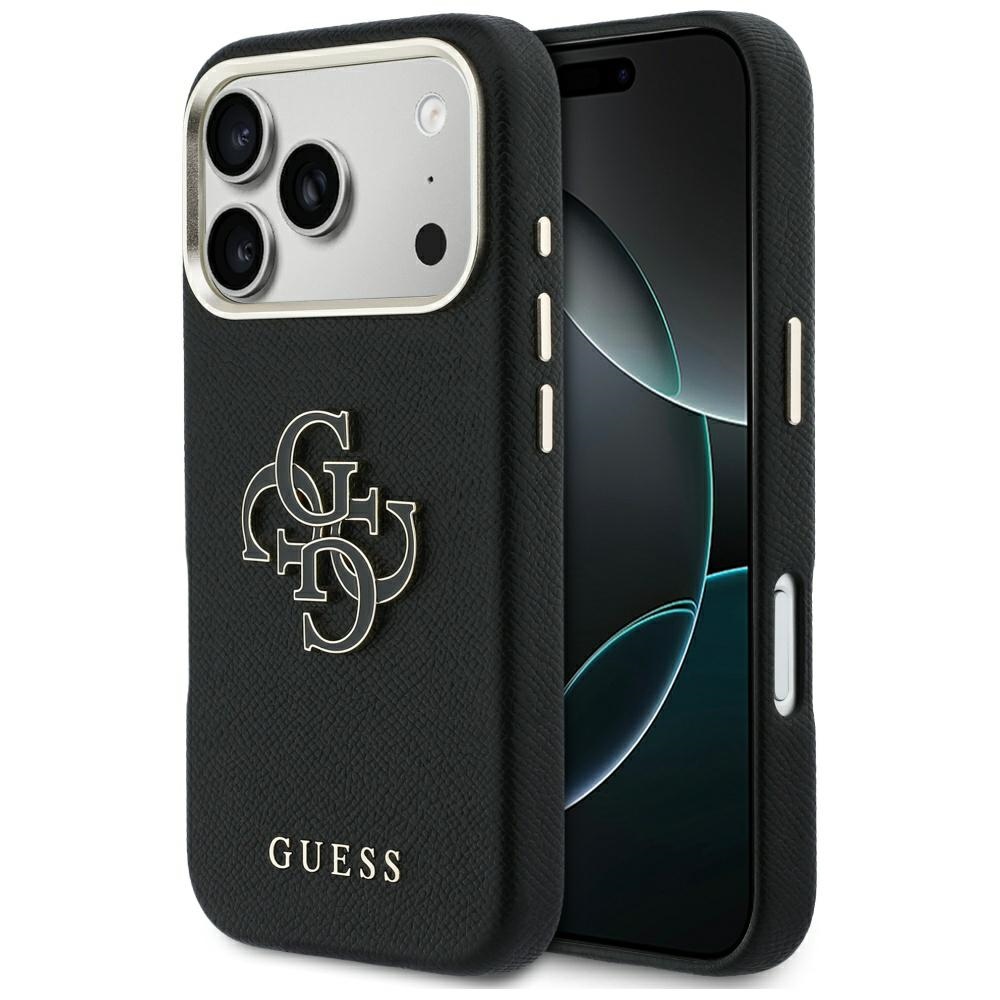 Guess Fw Resin Logo Hülle Für Iphone 17 Pro Schwarz