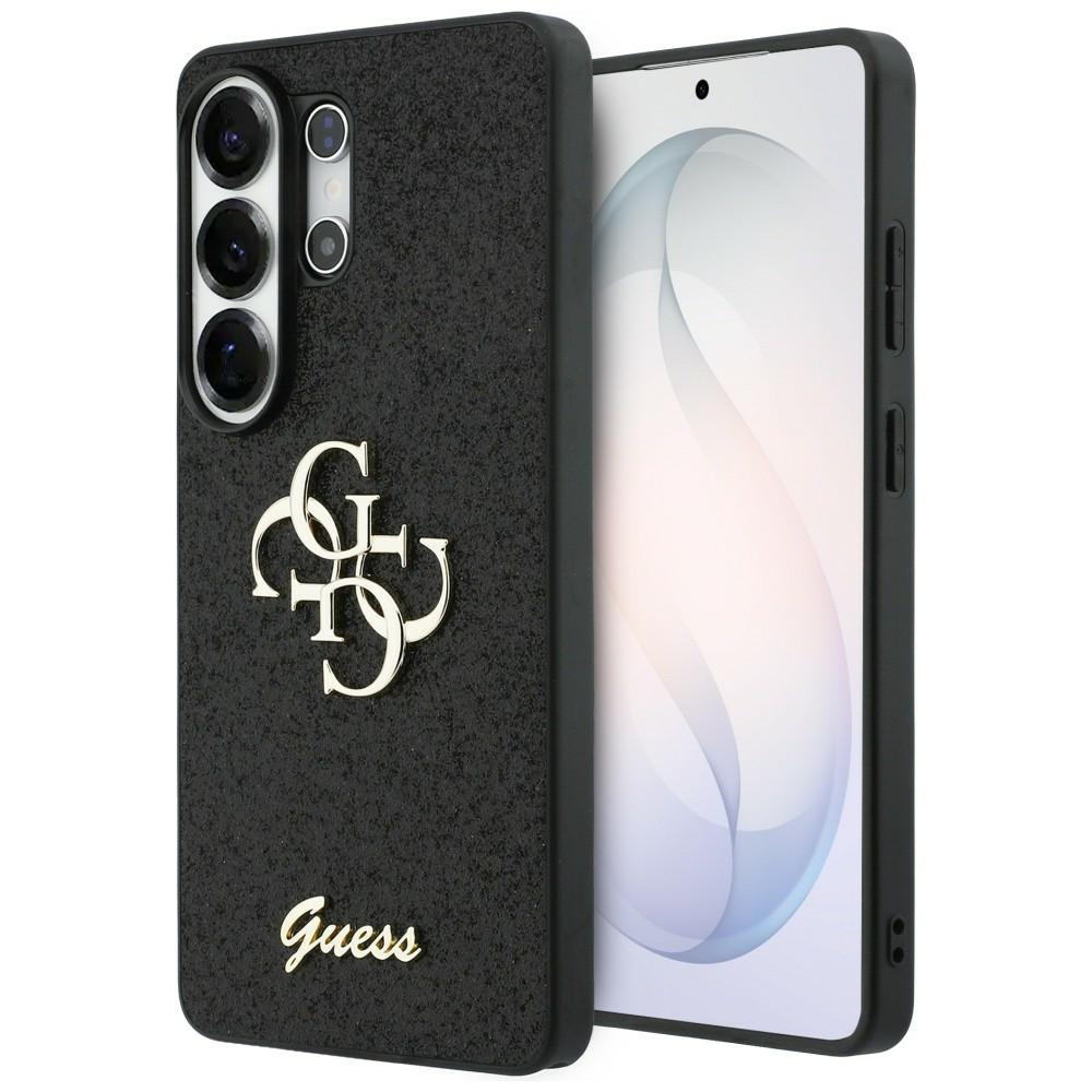 Guess Fixed Glitter Big 4g Metal Logo Hülle Für Samsung Galaxy S26 Ultra Schwarz