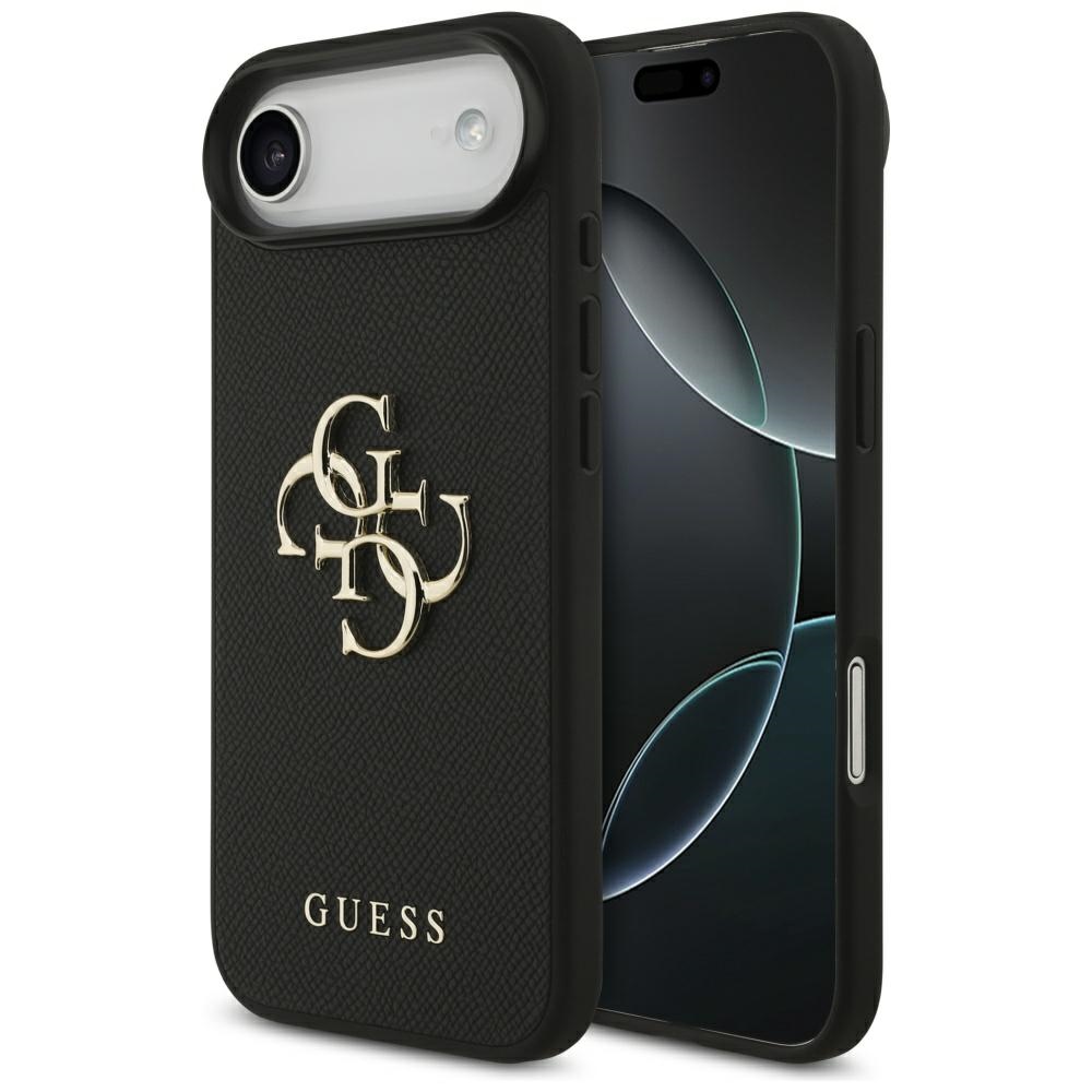 Guess Grained Big 4g & Classic Logo Hülle Für Iphone Air Schwarz