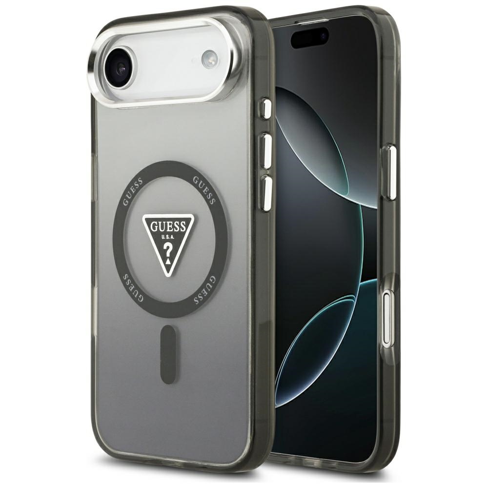 Guess Iml Gradient Triangle Logo Magsafe Hülle Für Iphone Air Schwarz