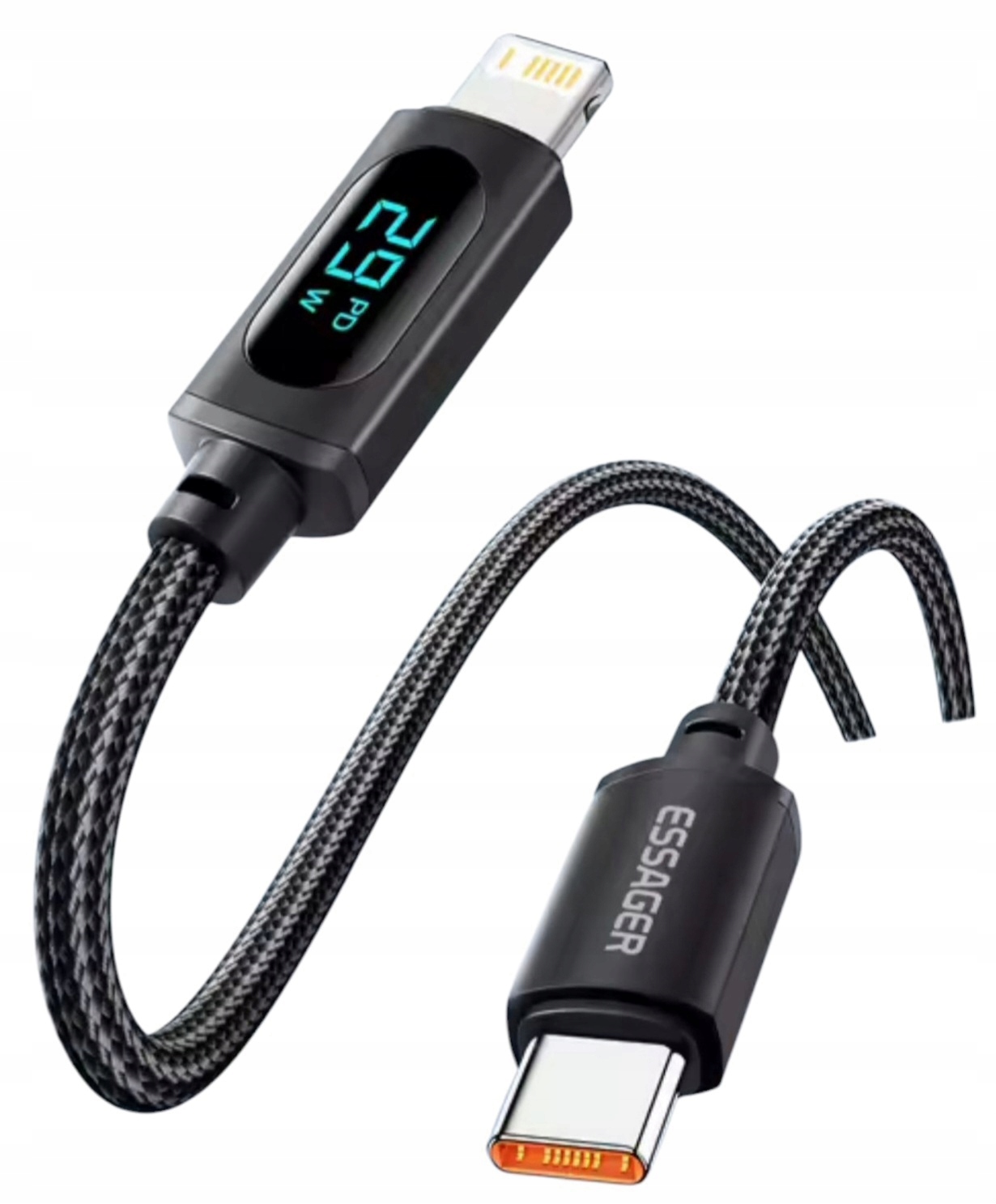 Essager Kabel 1m Usb-c Pd Auf Lightning Für Iphone Wattmeter Lcd Schnell 29w