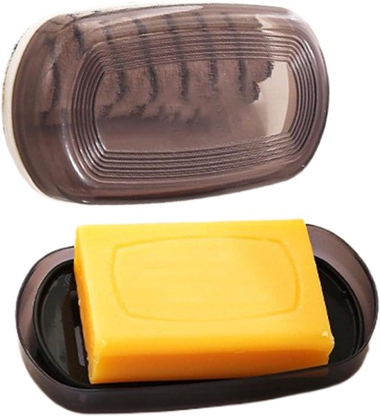 Reiseseifenschale – Doppelablauf – Hygienische Aufbewahrung – Optimierte Luftzirkulation – 155 X 95 Cm – Schwarz