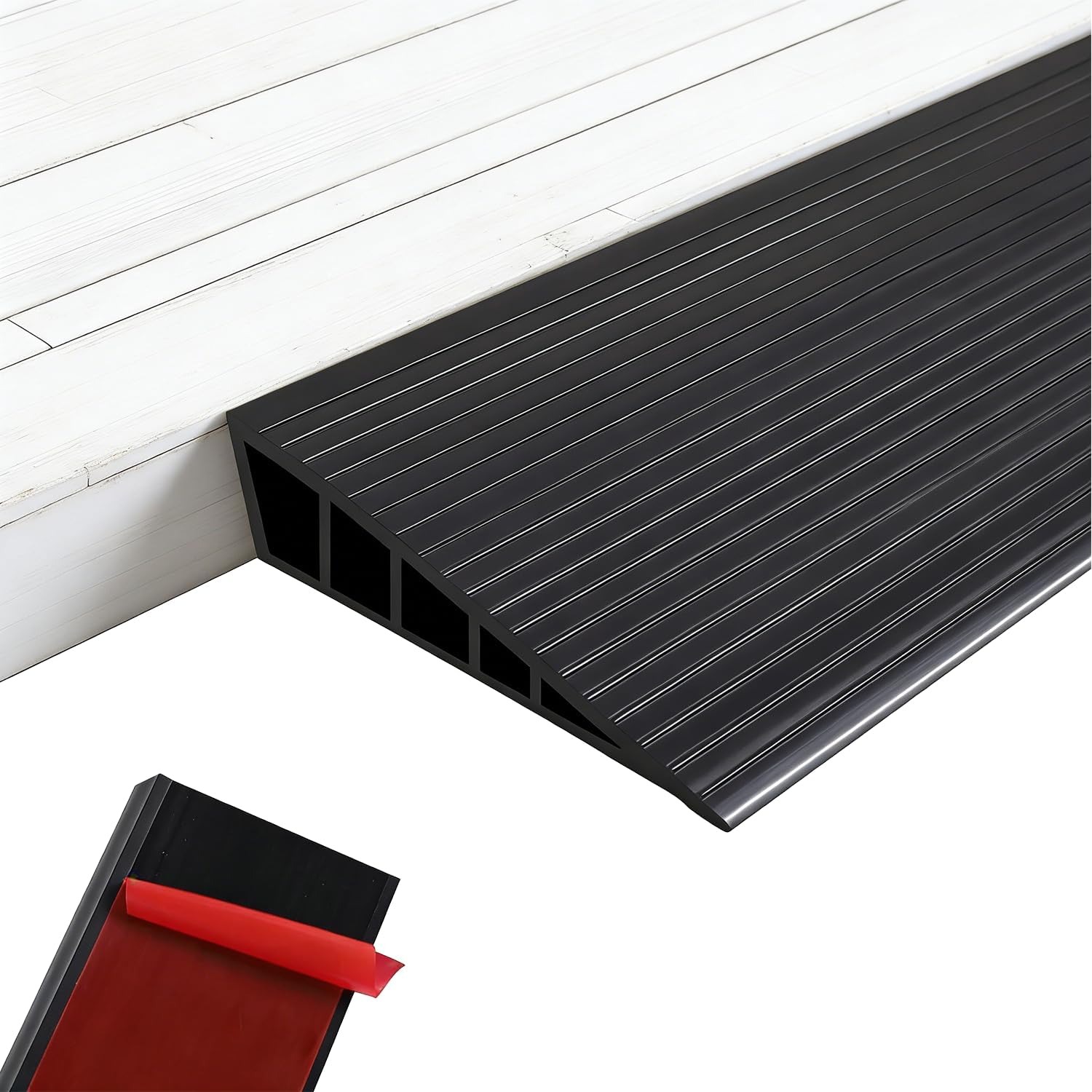 Door Threshold Ramp, Robot Vacuum Cleaner, 100 Cm, Threshold Ramp, Self-adhesive Door Threshold Strip, Non-slip Wheelchair Ramp, Access Ramp For Wheelchairs, Prams, Walkers (8 Cm X 2 Cm)