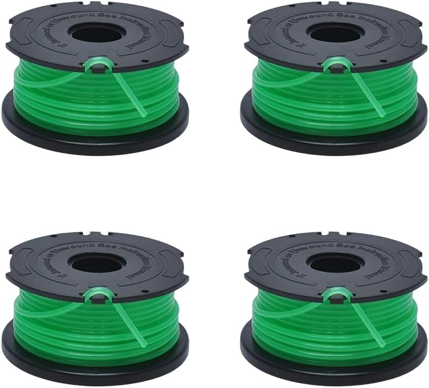 Packung Mit 4 A6486 Trimmerfadenspulen, Kompatibel Mit Black & Decker Gl7033, Gl9035 Und Gl8033 Freischneidern