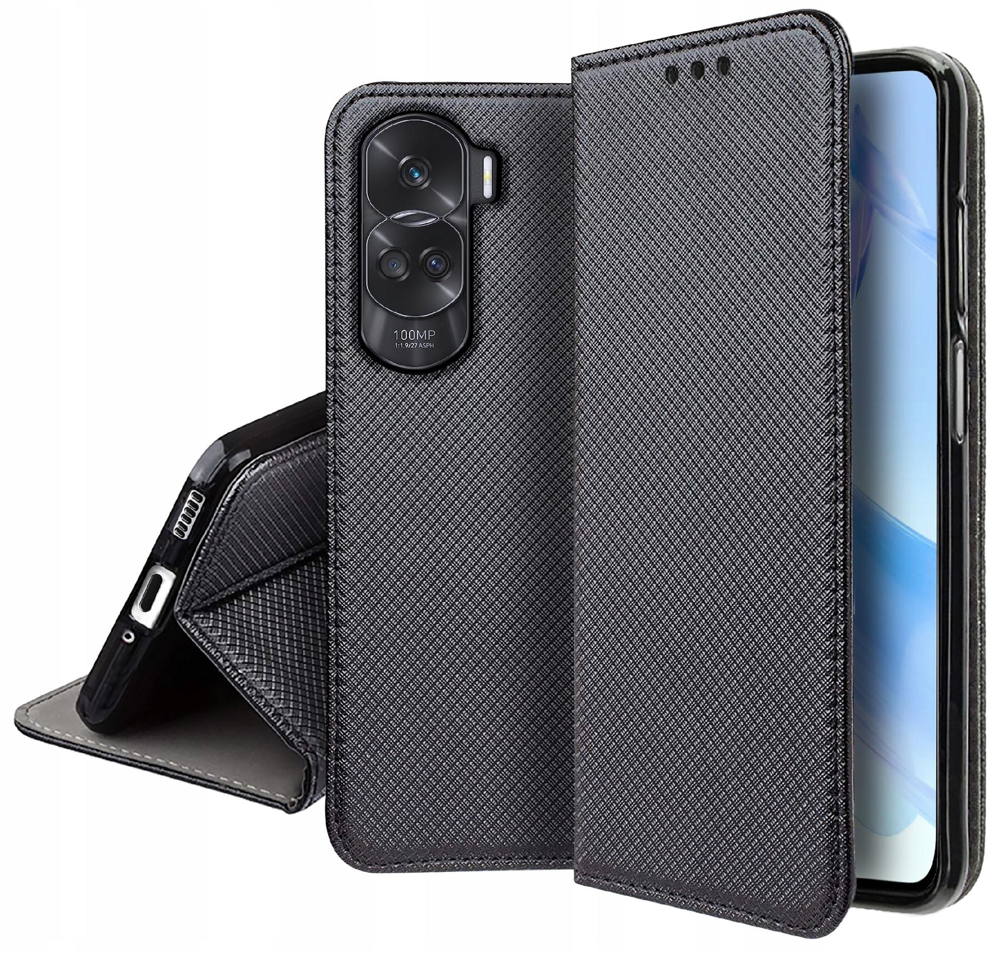 Schutzhülle Für Honor 90 Lite 5g Smart Magnet Book Case (geschlossen) + Glas
