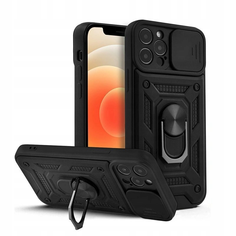 Schutzhülle Für Samsung Galaxy A32 4g Armor Slide Ring Rückseite + Glas
