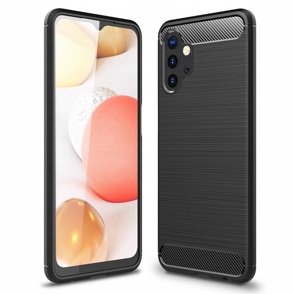 Schutzhülle Für Samsung Galaxy A32 5g: Carbon-hülle Mit Gepanzerter Rückseite Und Glas
