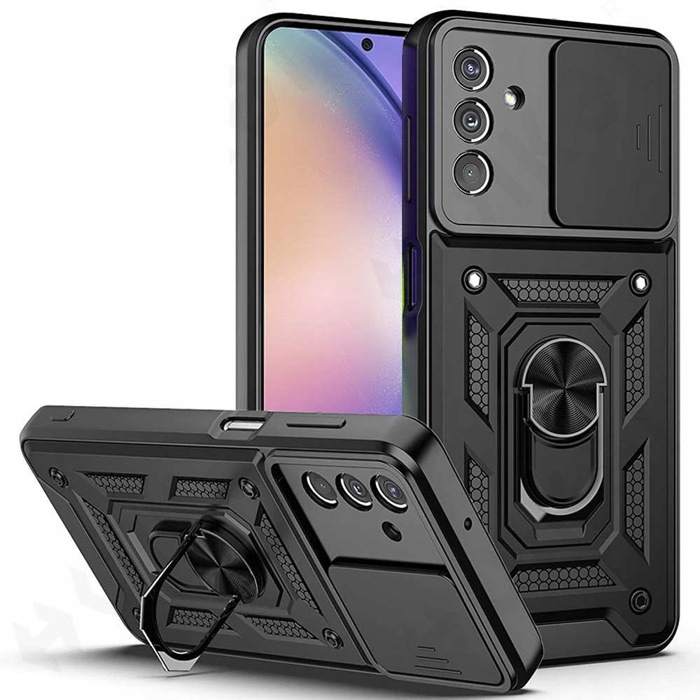 Schutzhülle Für Samsung Galaxy A54 5g Armor Slide Ring Back + 9h-glas