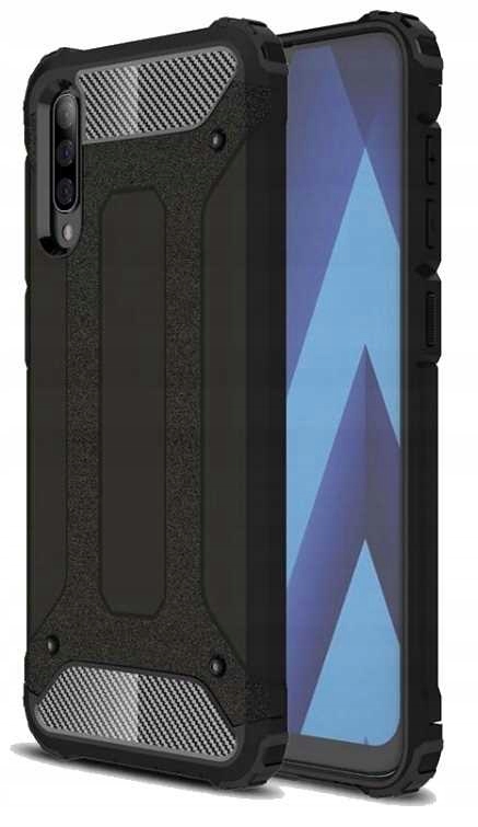 Schutzhülle Für Samsung Galaxy A70, Schwarz, Gepanzerte Rückseite + Glas