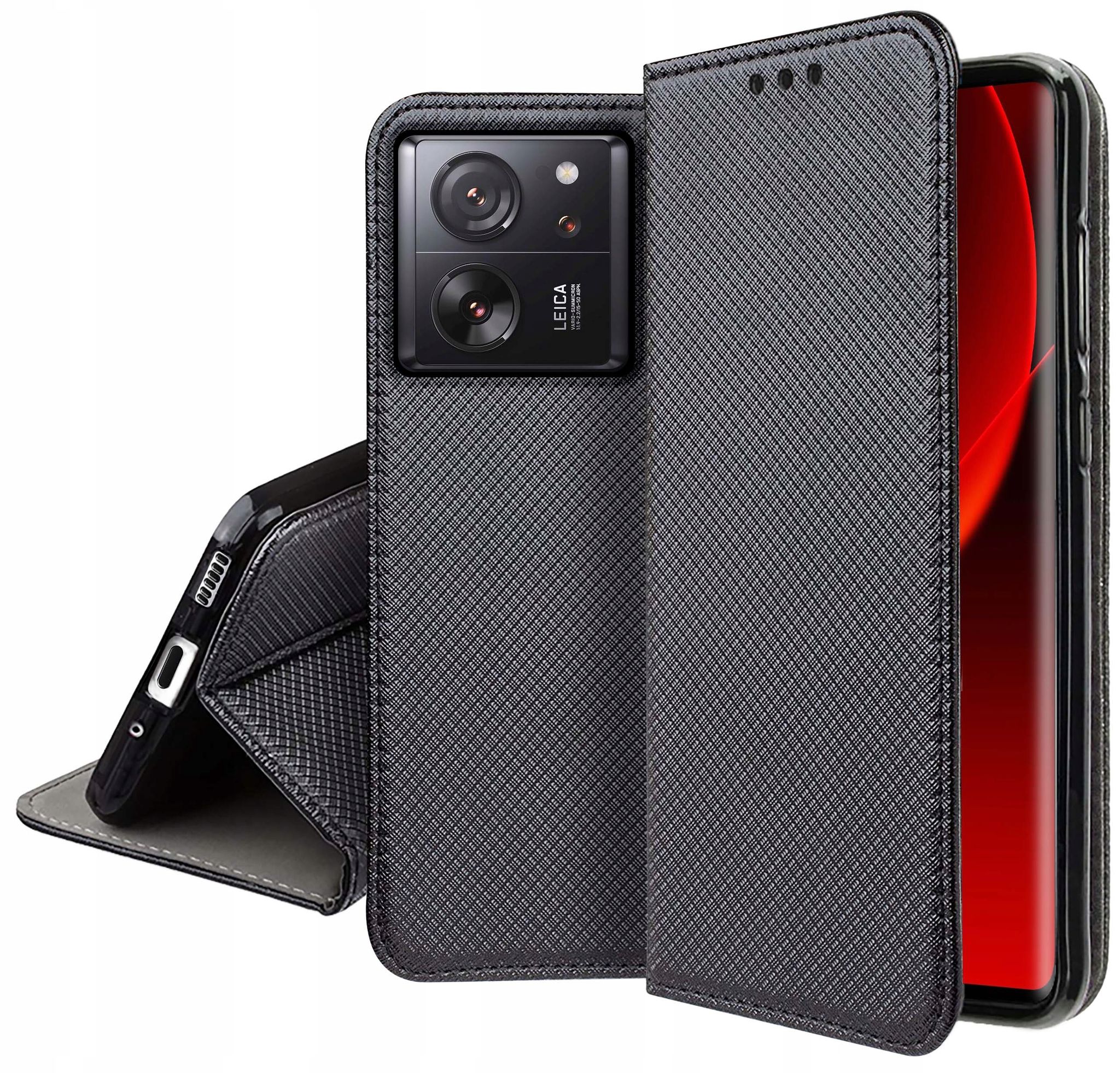 Schutzhülle Für Xiaomi 13t Smart Magnet Book Case (geschlossen) + 9h Schutzglas