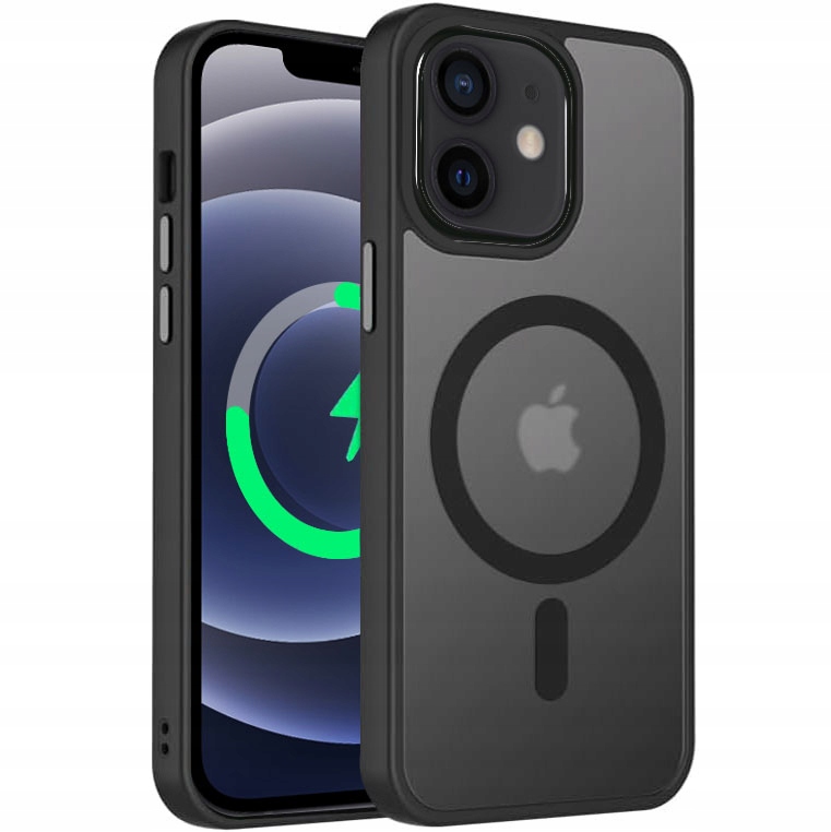 Iphone 12 Pro Hülle, Magsafe, Verstärkte Rückseite, Stoßfest, Matt + Glas
