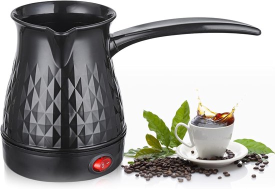 Induktions-espressomaschine – Türkische Kaffeekanne 500 Ml – Camping-mokkadose – Türkische Kaffeemaschine – Stilvolles Schwarz