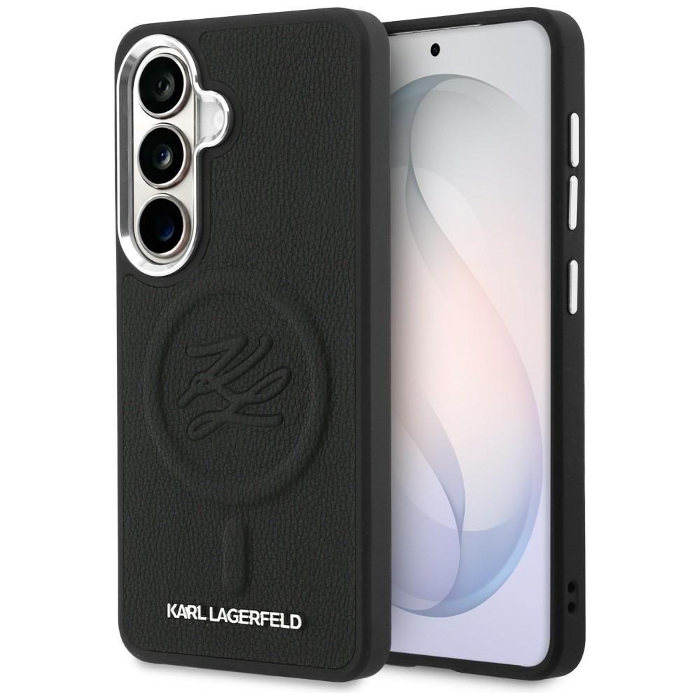Karl Lagerfeld Geprägter Ring Mit Initialen Magsafe Hülle Für Samsung Galaxy S26+ Schwarz