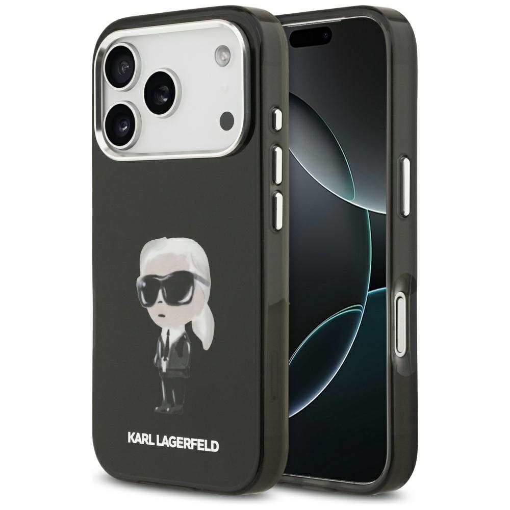 Karl Lagerfeld Iml Aquarelle Karl & Logo Magsafe Hülle Für Iphone 17 Pro Schwarz