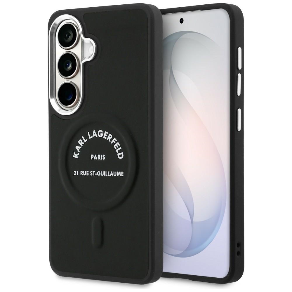 Karl Lagerfeld Geprägter Ring Rsg Logo Magsafe Hülle Für Samsung Galaxy S26+ Schwarz