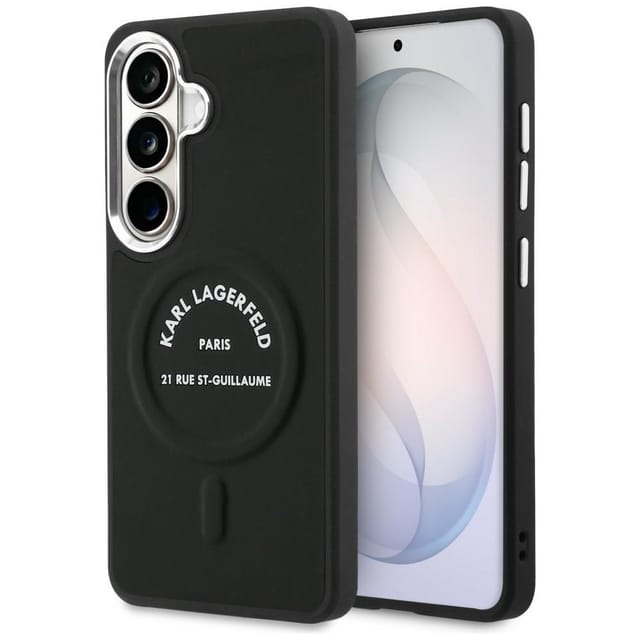 Karl Lagerfeld Geprägter Ring Rsg Logo Magsafe Hülle Für Samsung Galaxy S26+ Schwarz