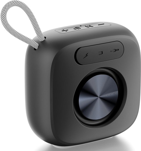 Tragbarer Bluetooth-lautsprecher – Kabellose Musikbox – Mit Hifi-stereoklang – Usb-/micro-sd-karten-/aux-eingang – Für Partys, Heimkino Und Spielekonsolen – Schwarz