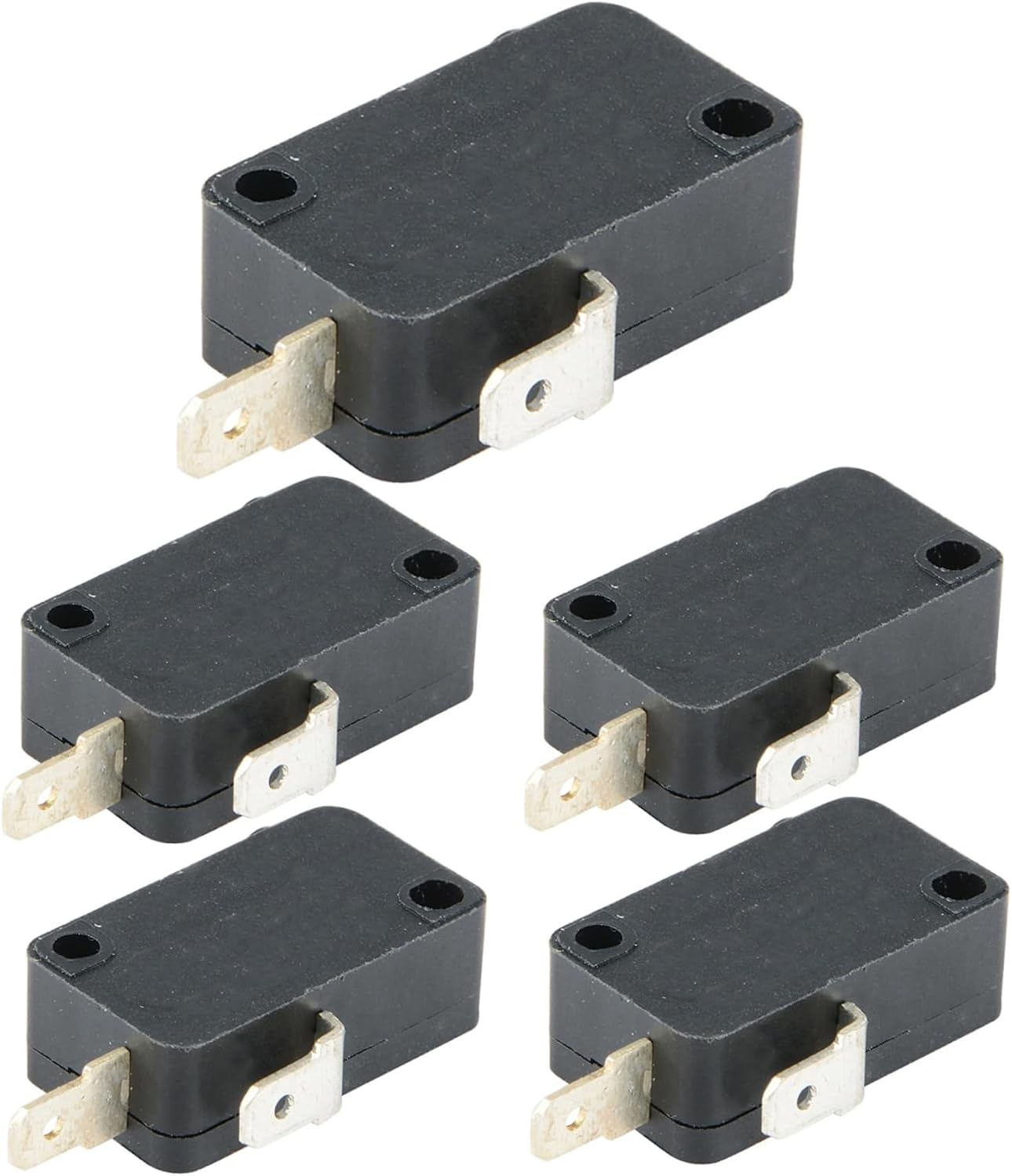 5-teiliges Mikroschalter-set, 2-polig, Normalerweise Geschlossen, Sofortschalter